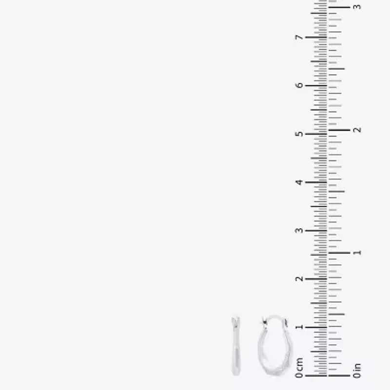 Limited Quantities! Girls 14K White Gold 13mm Hoop Earrings