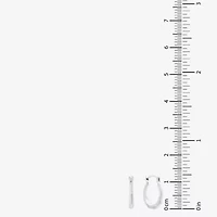 Limited Quantities! Girls 14K White Gold 13mm Hoop Earrings