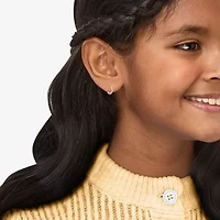 Limited Quantities! Girls 14K White Gold 13mm Hoop Earrings