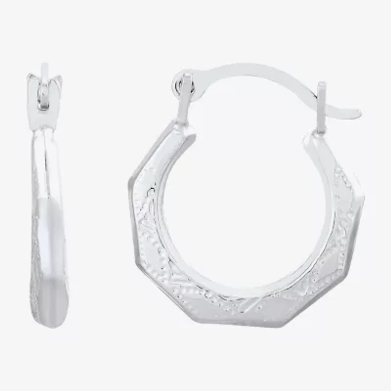 Limited Quantities! Girls 14K White Gold 13mm Hoop Earrings