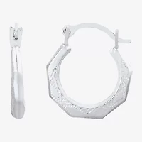 Limited Quantities! Girls 14K White Gold 13mm Hoop Earrings