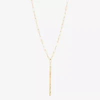 Limited Quantities! Womens 10K Gold 17 Inch Y Necklace