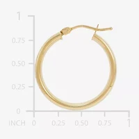 Limited Quantities! Womens 10K Gold 22mm Hoop Earrings