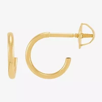 Limited Quantities! Girls 14K Gold 12.5mm Hoop Earrings