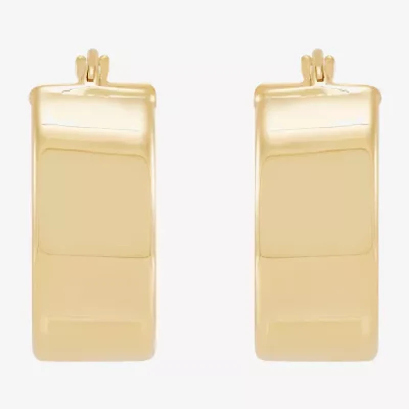 Limited Quantities! Womens 10K Gold 19.2mm Hoop Earrings