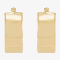 Limited Quantities! Womens 10K Gold 19.2mm Hoop Earrings