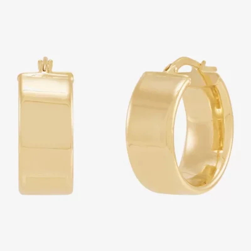 Limited Quantities! Womens 10K Gold 19.2mm Hoop Earrings