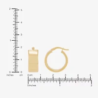 Limited Quantities! Womens 10K Gold 19.2mm Hoop Earrings