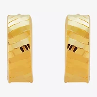 Limited Quantities! Womens 10K Gold 12.7mm Hoop Earrings