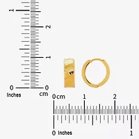 Limited Quantities! Womens 10K Gold 12.7mm Hoop Earrings