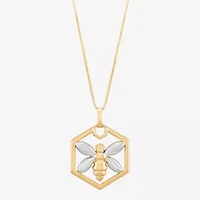 Limited Quantities! Womens 10K Gold Inch Pendant Necklace
