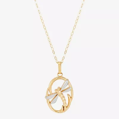 Limited Quantities! Womens 10K Gold 17 Inch Pendant Necklace
