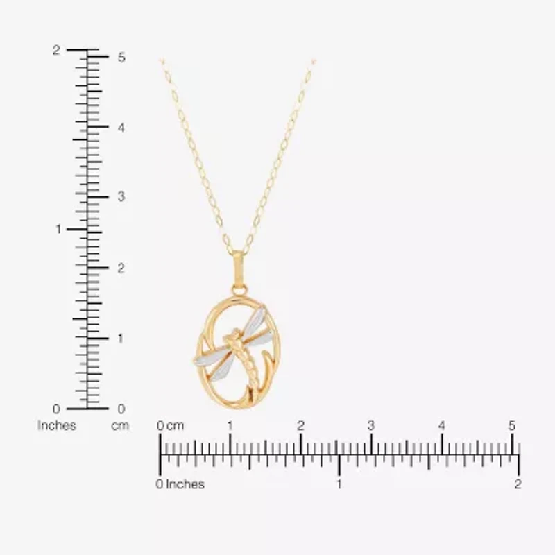 Limited Quantities! Womens 10K Gold 17 Inch Pendant Necklace