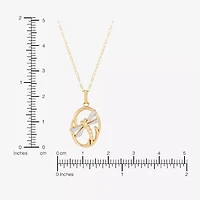 Limited Quantities! Womens 10K Gold 17 Inch Pendant Necklace