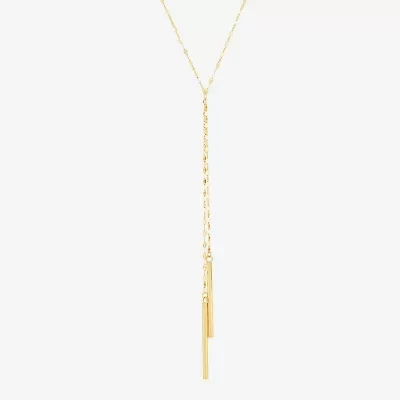 Limited Quantities! Womens 10K Gold 18 Inch Y Necklace