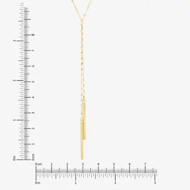 Limited Quantities! Womens 10K Gold 18 Inch Y Necklace