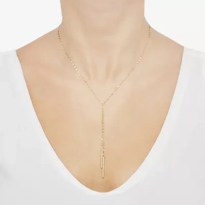 Limited Quantities! Womens 10K Gold 18 Inch Y Necklace