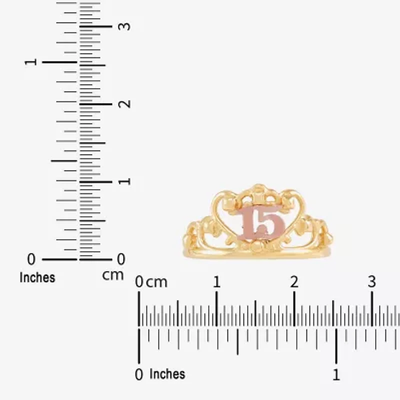 Limited Quantities! Womens 14K Gold Crown Cocktail Ring