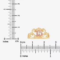 Limited Quantities! Womens 14K Gold Crown Cocktail Ring