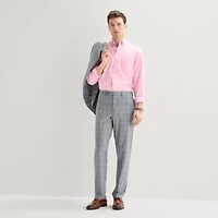 Van Heusen Mens Modern Fit Windowpane Flat Front Suit Pant
