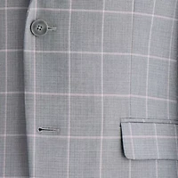 Van Heusen Mens Modern Fit Windowpane Suit Jacket