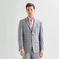 Van Heusen Mens Modern Fit Windowpane Suit Jacket