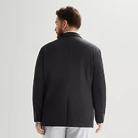 J. Ferrar 360 Stretch Knit Texture Mens Big and Tall Fabric Regular Fit Sport Coat