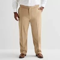 Stafford Mens Classic Fit Big and Tall Dress Flat Front Pant