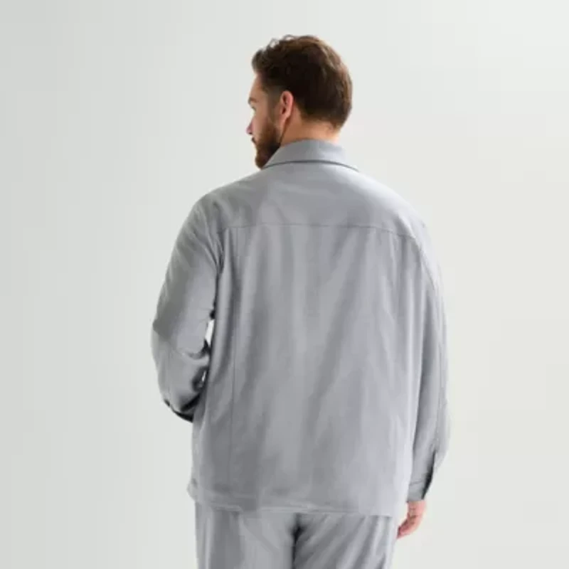 J. Ferrar Two Pocket Mens Lightweight Big and Tall Shirt Jacket