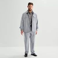 J. Ferrar Two Pocket Mens Lightweight Big and Tall Shirt Jacket