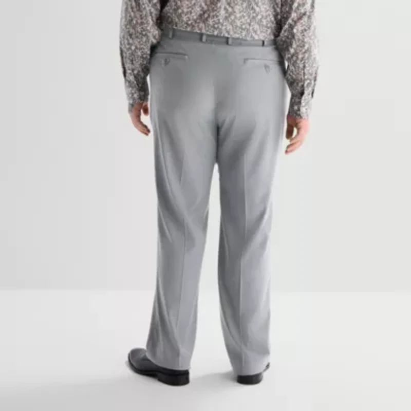 J. Ferrar Mens Straight Fit Big and Tall Trouser