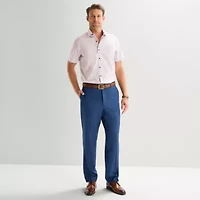 Stafford Geo Print Mens Regular Fit Button-Down Shirt