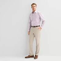 Stafford Multi Plaid Mens Long Sleeve Regular Fit Button-Down Shirt