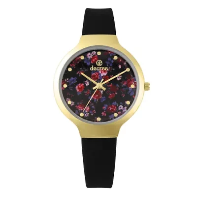 Decree Womens Black Strap Watch Pt1872a1gbk