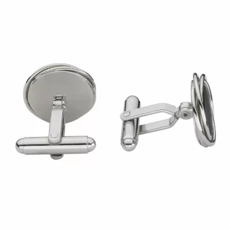 Love Knot Onyx Stone Cuff Links