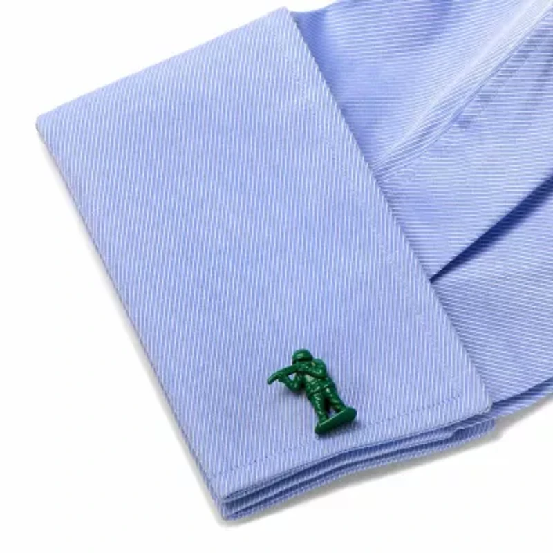 Green Army Men Cuff Links