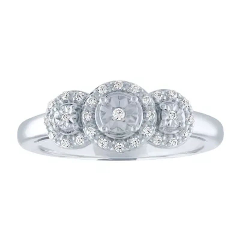 LIMITED TIME SPECIAL! 1/10 CT. T.W.  Diamond Ring in Sterling Silver