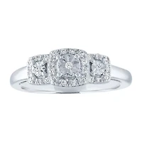 LIMITED TIME SPECIAL! 1/10 CT. T.W.  Diamond Ring in Sterling Silver