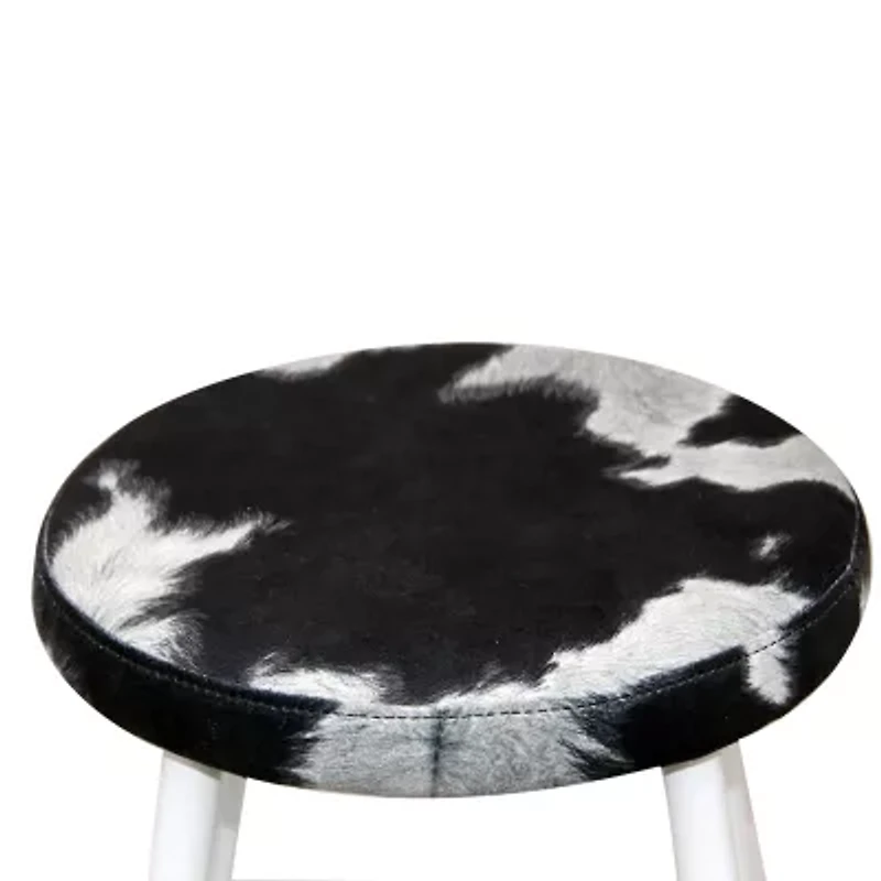 Cow Print Upholstered Bar Stool