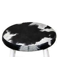 Cow Print Upholstered Bar Stool