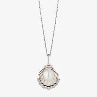 Enchanted Disney Fine Jewelry Womens Diamond Accent White Sterling Silver 18 Inch Pendant Necklace