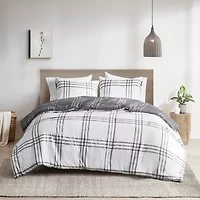 Intelligent Design Plaid Midweight Reversible Down Alternative Comforter Set