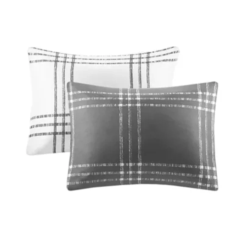Intelligent Design Plaid Midweight Reversible Down Alternative Comforter Set
