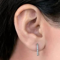 (H-I / I1) Womens 1/2 CT. T.W. Lab Grown White Diamond 10K Gold 18mm Hoop Earrings