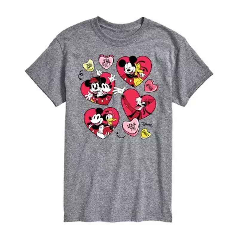 Mens Short Sleeve Mickey and Friends Graphic T-Shirt