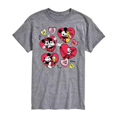 Mens Short Sleeve Mickey and Friends Graphic T-Shirt