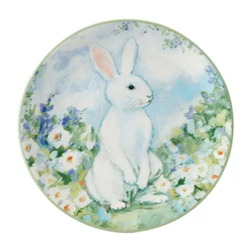 Certified International Easter Morning 4-pc. Earthenware Dessert Plate