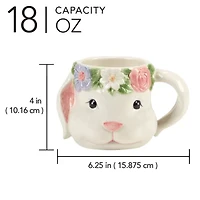Certified International Easter Morning 4-pc. Animal Coffee Mug