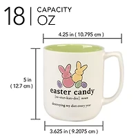Certified International Easter Words 4-pc. Coffee Mug