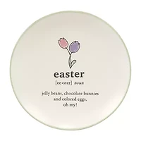 Certified International Easter Words 4-pc. Stoneware Appetizer Plate